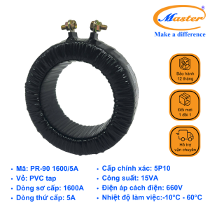 Biến Dòng Bảo Vệ Băng Quấn PR-90 1600/5A Master