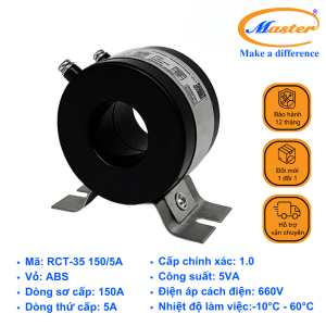 BIẾN DÒNG ĐO LƯỜNG RCT-35 150/5A MASTER