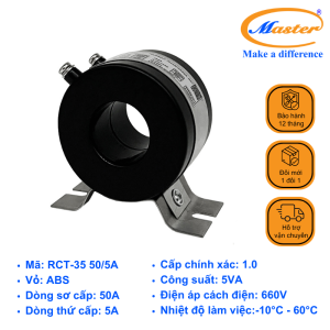 BIẾN DÒNG ĐO LƯỜNG RCT-35 50/5A MASTER
