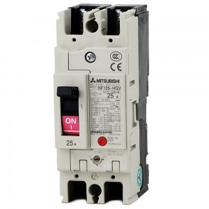 MCCB NF250-HGV 2P 125-160A MITSUBISHI - CẦU DAO TỰ ĐỘNG DẠNG KHỐI
