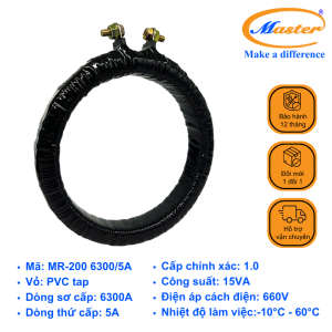 Biến Dòng Đo Lường Băng Quấn MR-200 6300/5A Master