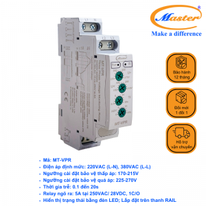 Rơ Le Bảo Vệ Điện Áp MT-VPR Master