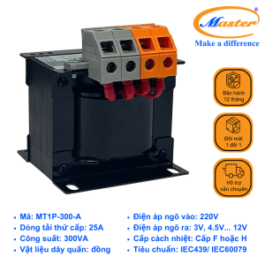 Máy Biến Áp Cách Ly 1 Pha MT1P-300-A Master