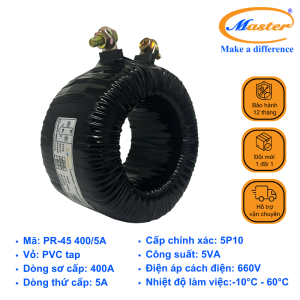 Biến Dòng Bảo Vệ Băng Quấn PR-45 400/5A Master