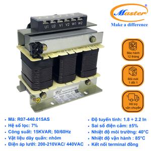 Cuộn Kháng 7% Cho Tụ Bù 3P-15KVAR 440VAC