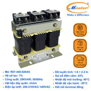 Cuộn Kháng 7% Cho Tụ Bù 3P-20KVAR 440VAC
