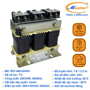 Cuộn Kháng 7% Cho Tụ Bù 3P-25KVAR 440VAC