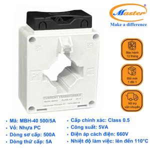 Biến Dòng Đo Lường Hộp Nhựa MBH-40 500/5A Master