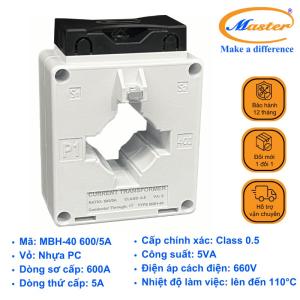 Biến Dòng Đo Lường Hộp Nhựa MBH-40 600/5A Master