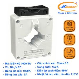 Biến Dòng Đo Lường Hộp Nhựa MBH-60 1000/5A Master