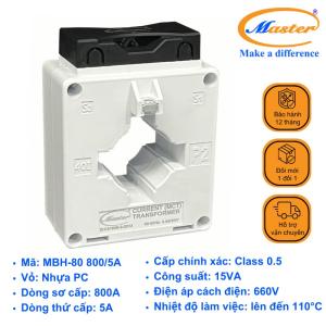 Biến Dòng Đo Lường Hộp Nhựa MBH-80II 800/5A Master