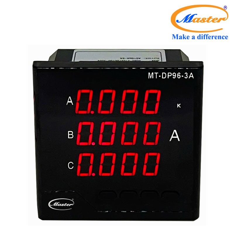 Đồng Hồ Đo Dòng Điện 3 Pha MT-DP96-3A Master