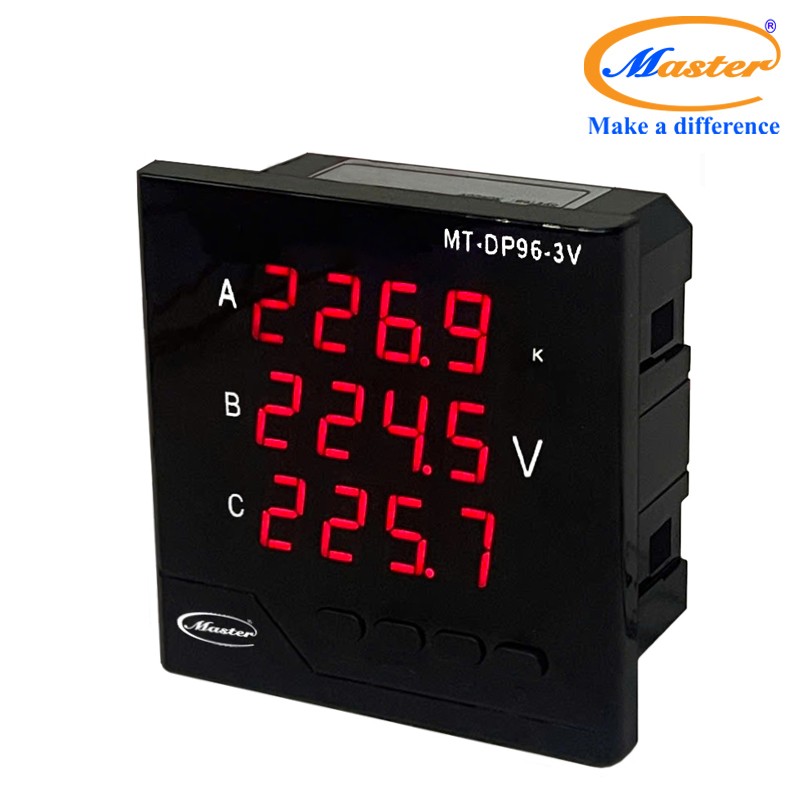 Đồng Hồ Đo Điện Áp 3 Pha MT-DP96-3V Master