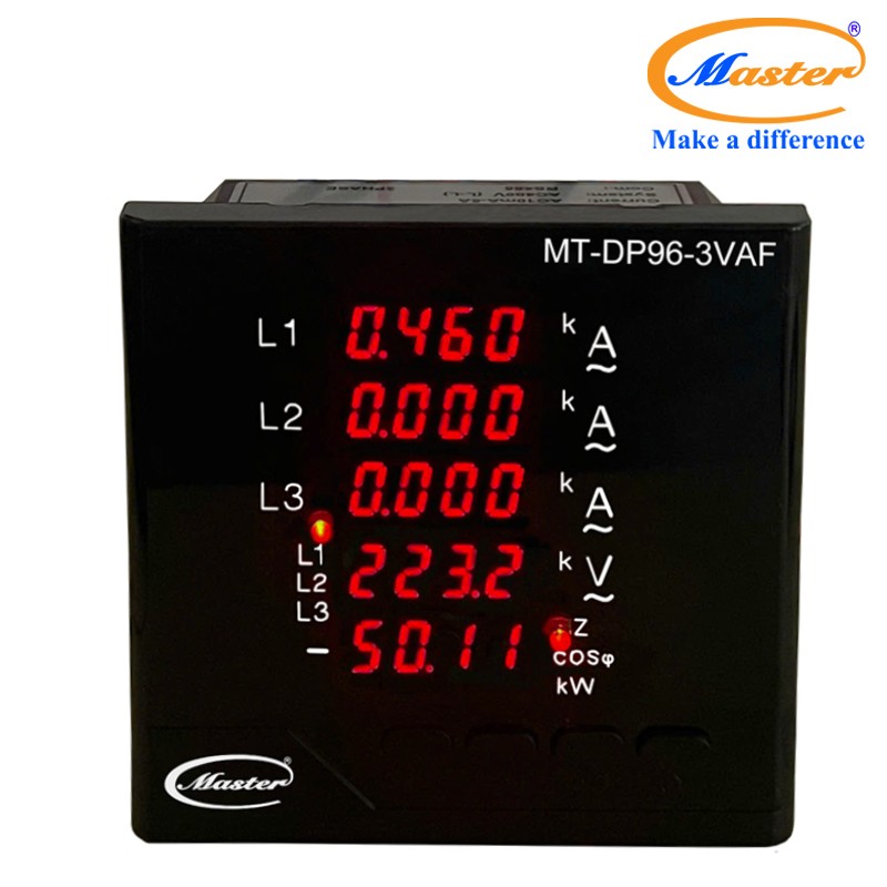 Đồng Hồ Đo Tần Số - Điện Áp - Dòng Điện 3 Pha MT-DP96-3VAF