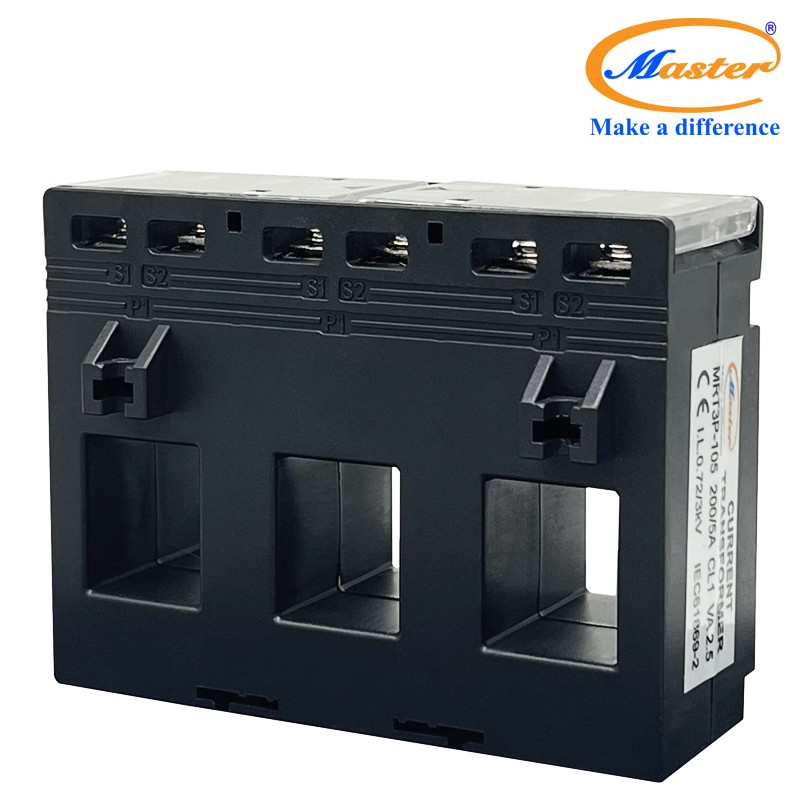 Biến dòng đo lường hộp nhựa 3 pha MRT3P-105 200/5A Master