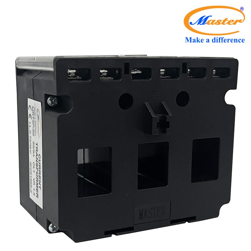 Biến dòng đo lường hộp nhựa 3 pha MRT3P-90 50/5A Master