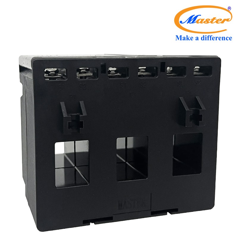 Biến dòng đo lường hộp nhựa 3 pha MRT3P-90 50/5A Master