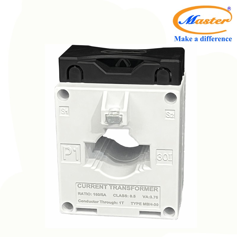 Biến dòng đo lường hộp nhựa MBH-30 150/5A Master