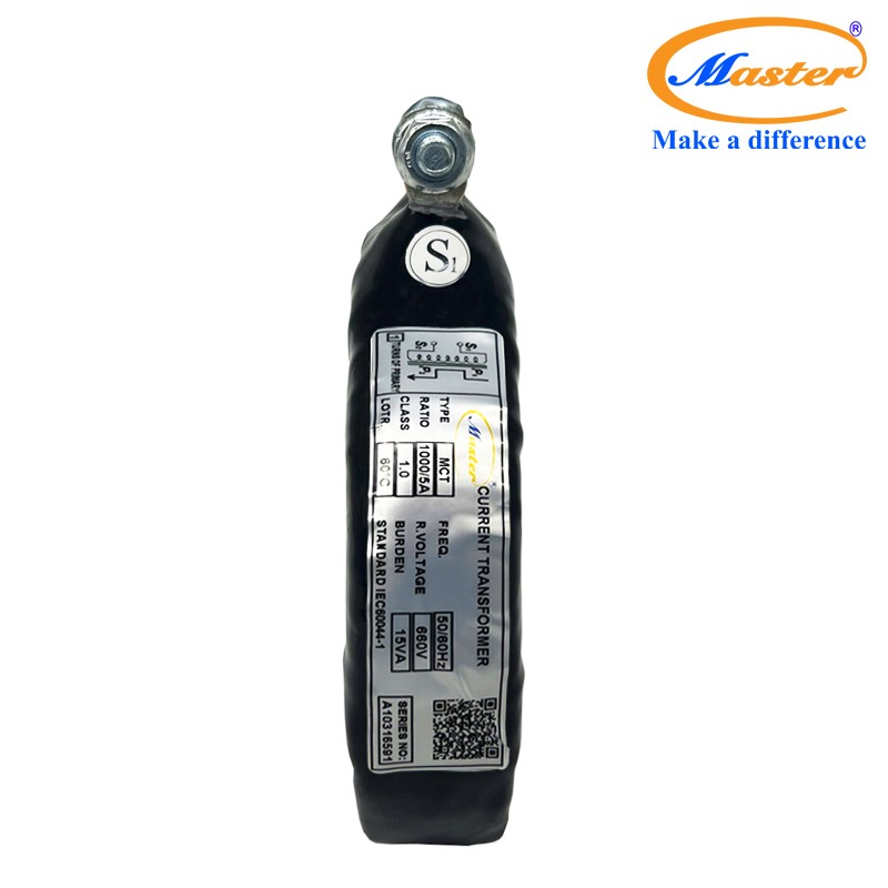 Biến dòng đo lường MCT 1000/5A Master – Đúc Epoxy Đen Tròn