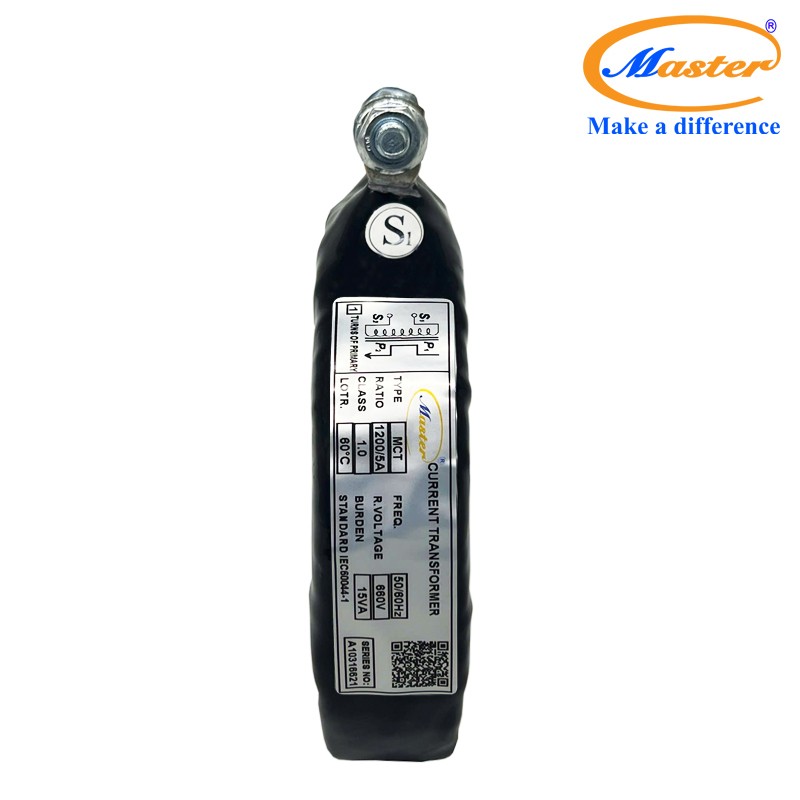 Biến dòng đo lường MCT 1200/5A Master – Đúc Epoxy Đen Tròn