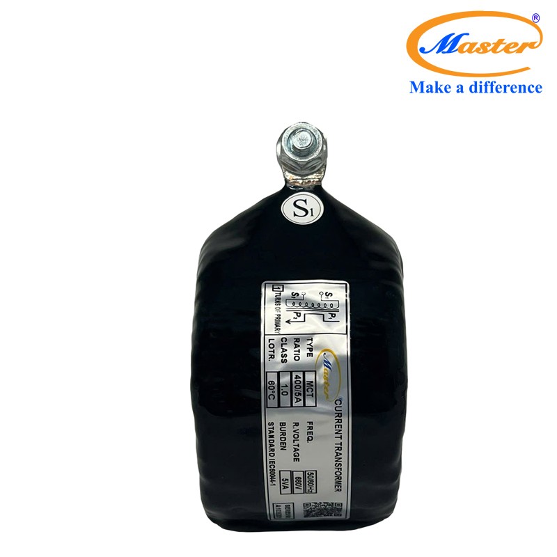 Biến dòng đo lường MCT 400/5A Master – Đúc Epoxy Đen Tròn