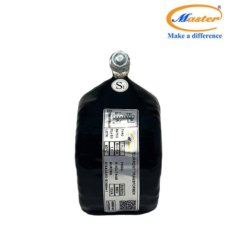 Biến dòng đo lường MCT 500/5A 10VA Master – Đúc Epoxy Đen Tròn
