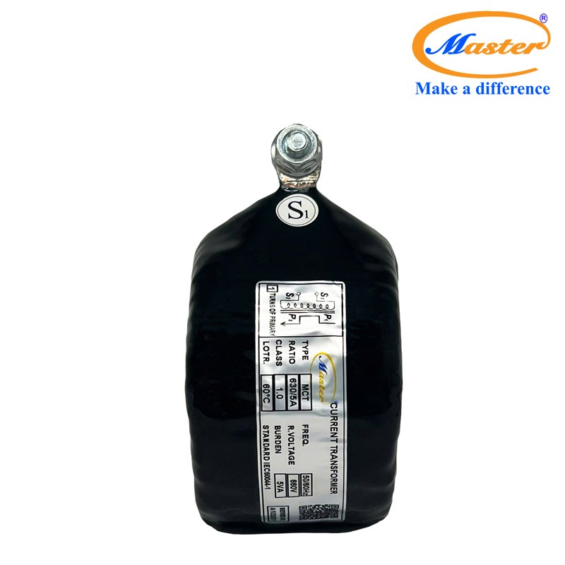 Biến dòng đo lường MCT 630/5A Master – Đúc Epoxy Đen Tròn