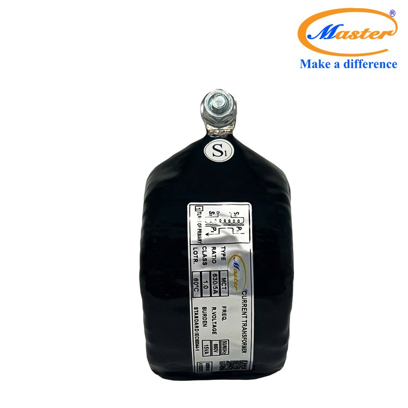 Biến dòng đo lường MCT 630/5A 15VA Master – Đúc Epoxy Đen Tròn
