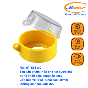 Nắp Che Kín Nước IP55 Cho Nút Dừng Khẩn, Công Tắc Xoay MT-ESSWC Master
