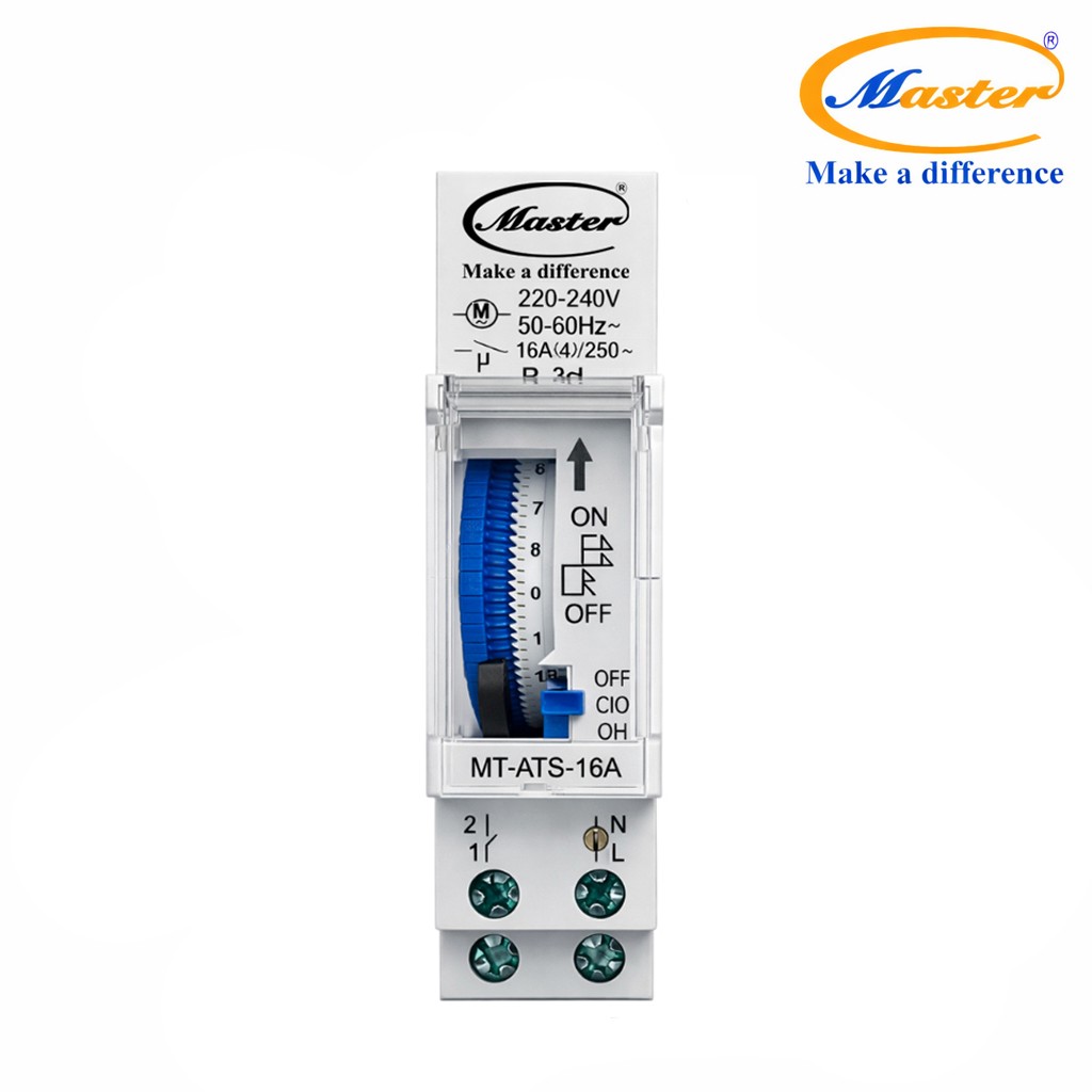 Timer 24h loại cơ MT-ATS-16A Master