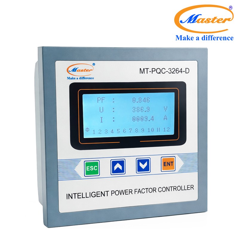 Bộ Điều Khiển Tụ Bù Thông Minh Master MT-PQC-3264-D – Dùng Cho Tụ Bù Đấu Tam Giác, 64 Cấp