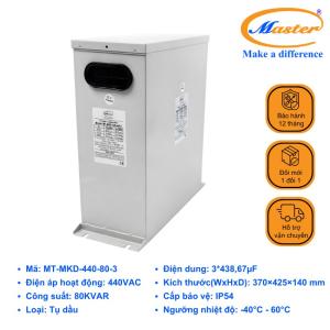 Tụ Bù Chống Cháy Nổ Master 3P 80KVAR 440VAC- LOẠI DẦU, IP54