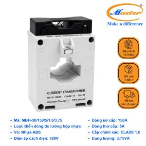 Biến Dòng Đo Lường Hộp Nhựa MBH-30 150/5A Master