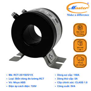 BIẾN DÒNG ĐO LƯỜNG RCT-35 150/5A MASTER