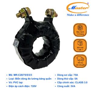 Biến Dòng Đo Lường Băng Quấn MR-C28 75/5A Master